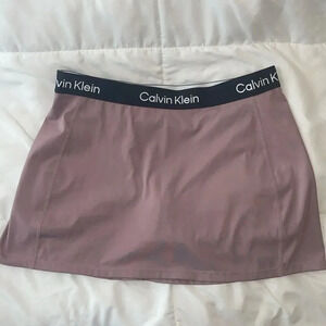 Calvin Klein Performance A-Line Logo Skort Sz L Tennis Golf